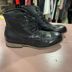 Men's Freebird Benning Black Leather Boots